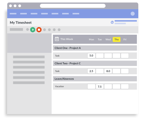 Non-Profit Timesheet